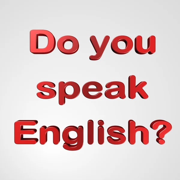 3D Text do you speak english