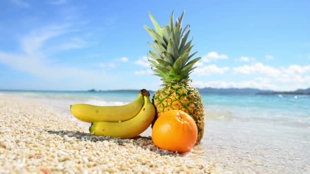 Hermosa playa en Okinawa — Vídeos de Stock