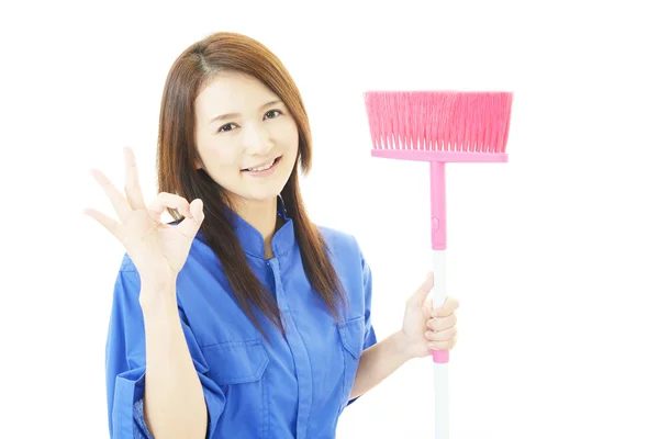 Janitorial schoonmaak service — Stockfoto