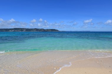 Okinawa güzel bir plaj