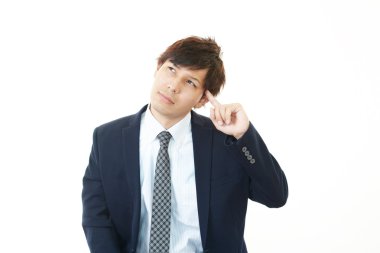 baş ağrısı olan işadamı