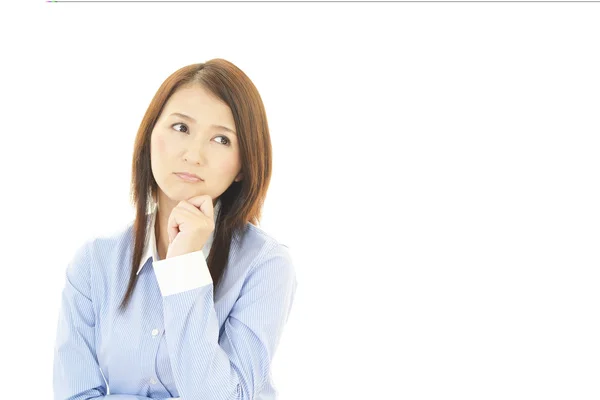 Stressed business woman — Stock Photo, Image