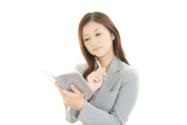 Stressed business woman — Stock Photo, Image