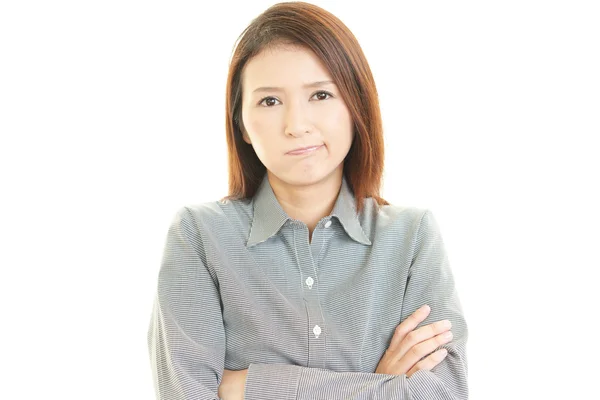 Stressed business woman — Stock Photo, Image