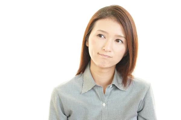 Stressed business woman — Stock Photo, Image