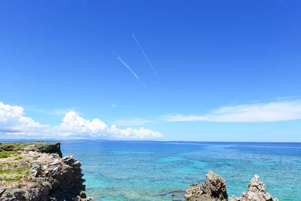 Piękna plaża w okinawa — Zdjęcie stockowe