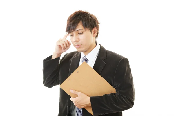 Businessman having a headache — Stock Photo, Image