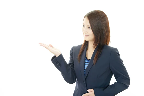 Mujer de negocios sonriente — Foto de Stock