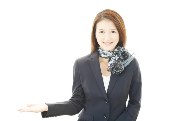 Sorridente donna d'affari — Foto Stock