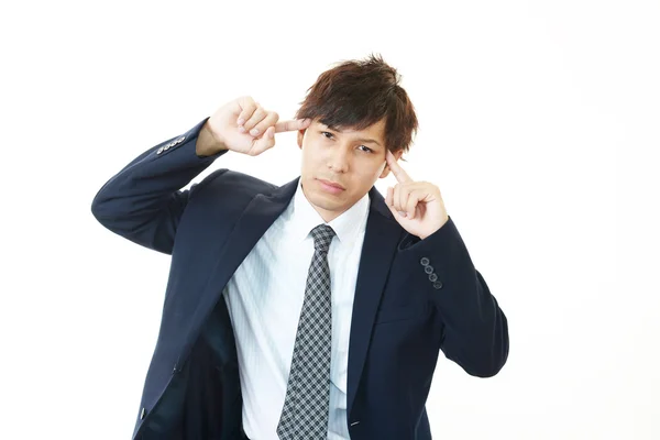 Businessman having a headache — Stock Photo, Image