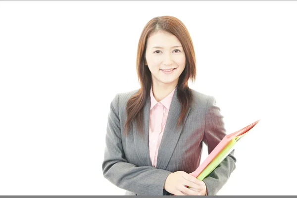 Mujer de negocios sonriente — Foto de Stock