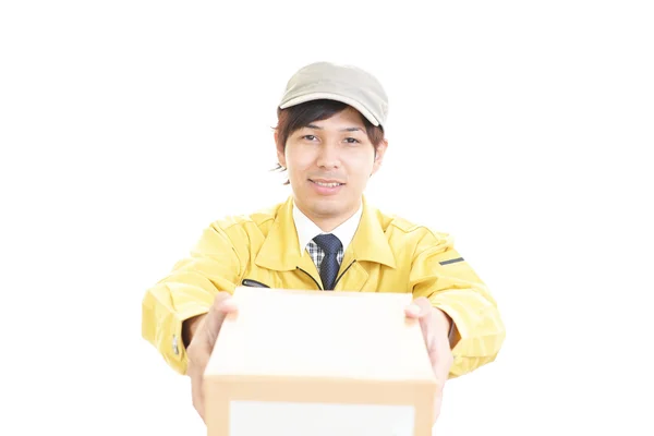 Working Asian courier — Stock Photo, Image