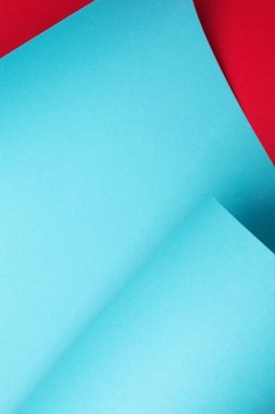 Mavi eğri kağıt arkaplan, soyut geometrik çerçeve.