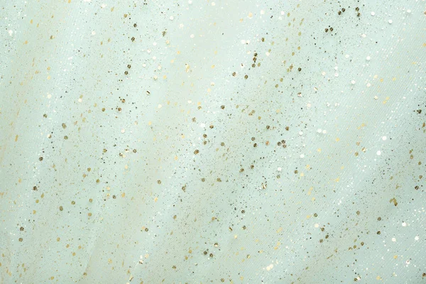 Airy Fabric Waves Gold Glitter Light Blue Background Abstract Chic — Stock Photo, Image