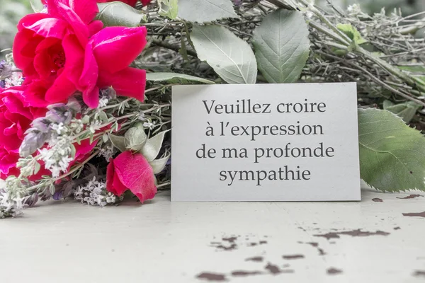 Mes sincères condoléances — Photo