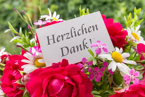 Dankeskarte — Stockfoto