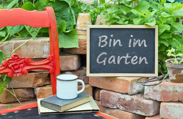 I am in the garden — Stock Photo, Image