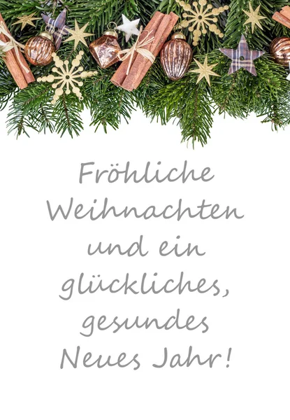 Tarjeta de Navidad alemana —  Fotos de Stock
