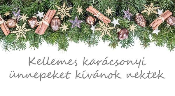 Ungarische Weihnachtskarte — Stockfoto