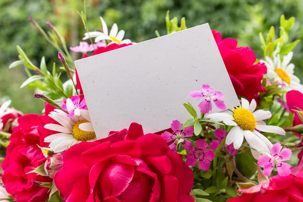 Rosas e margaridas — Fotografia de Stock