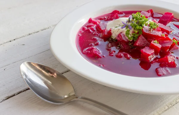 A Sopa de verduras — Foto de Stock