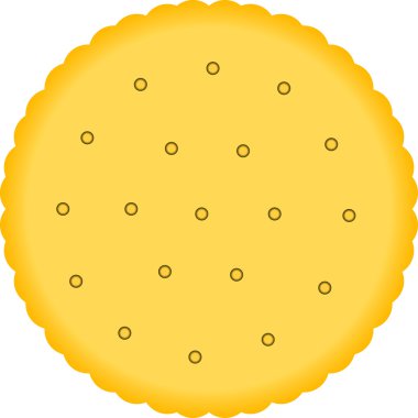 Beyaz arka plan üzerinde bisküvi kraker