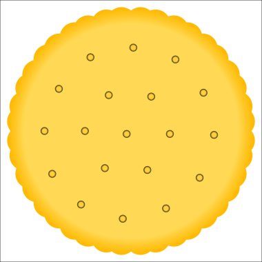 Beyaz arkaplanda kraker