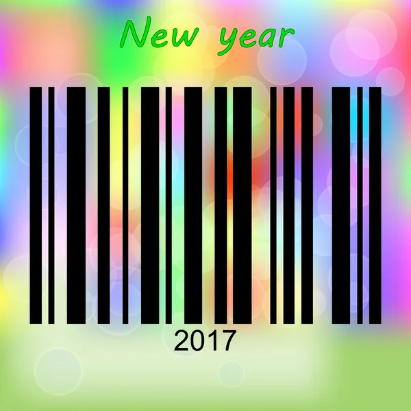 新条码到 2017 年抽象模糊背景 — 图库矢量图片
