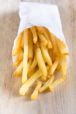 French fries in a bag clipart