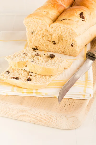 Home-baked raisin bread — Stock Photo, Image