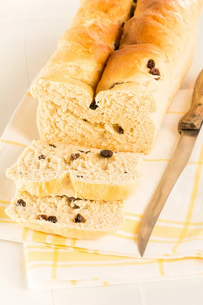 Hausgemachtes Rosinenbrot — Stockfoto