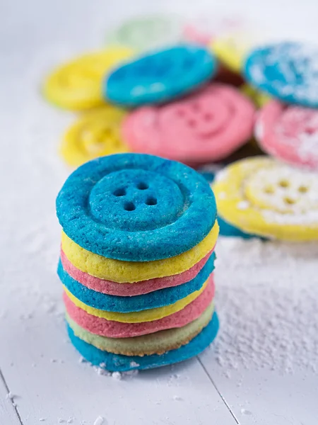 Цветные печенья — стоковое фото