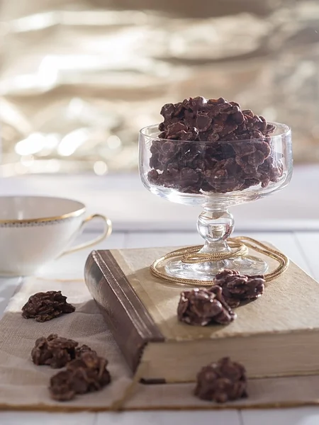 Dulces de chocolate en un vaso —  Fotos de Stock