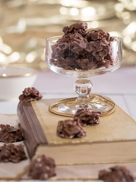Dulces de chocolate en un vaso — Foto de Stock