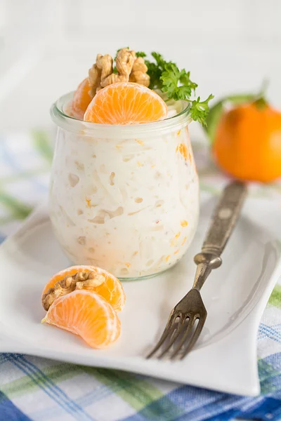 Ensalada Waldorf en un vaso —  Fotos de Stock