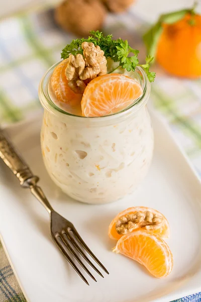 Ensalada Waldorf en un vaso —  Fotos de Stock