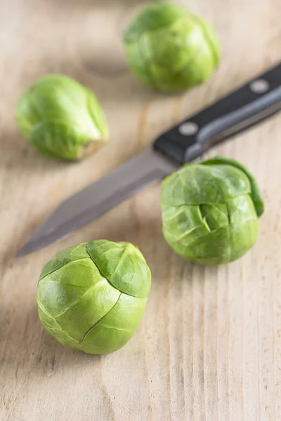 Raw Brussels sprouts — Stock Photo, Image