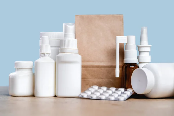 Online Gyógyszertár Vényköteles Gyógyszerek Receptre Kapható Gyógyszerek Szállításra Készen Ügyfeleknek — Stock Fotó