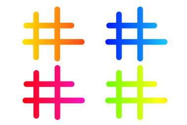 Pürüzsüz yuvarlak kenarlı ve mor-mavi gradyan tasarımlı modern soyut etiket simgesi. Sosyal medya markalaşması ve dijital pazarlama için uygun minimum, yaratıcı ve temiz sembol