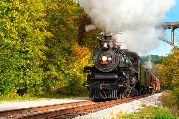 Excursie stoomtrein — Stockfoto