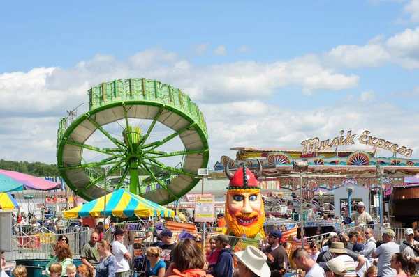 Burton Sept Tilt Whirl Other Amusement Rides 188Th Annual Great — Stock Photo, Image