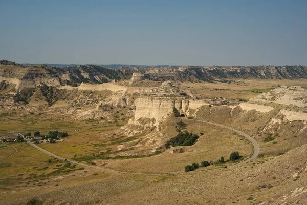 Vista Dalla Cima Del Scotts Bluff National Monument Nebraska Con — Foto Stock