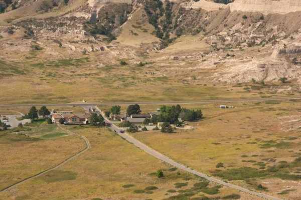 Scotts Bluff National Monument Visitor Center Oregon Trail Museum Vistos — Foto de Stock