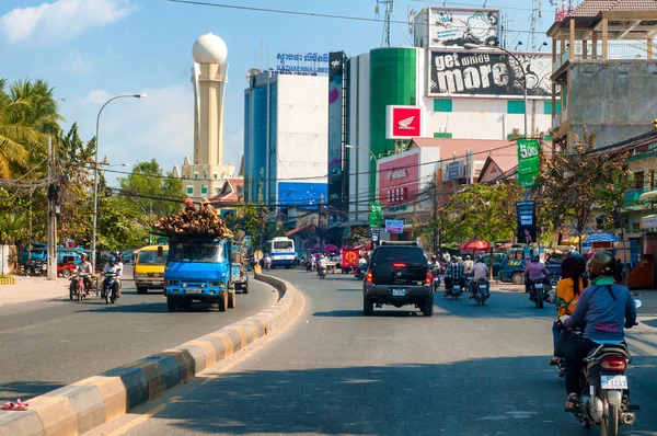 Phnom Penh boulevard — Stock Photo, Image