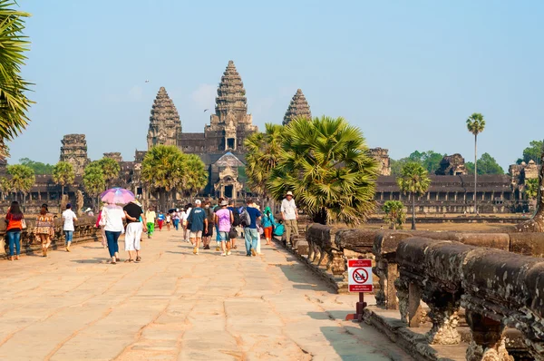 Angkor wat Ansatz — Stockfoto