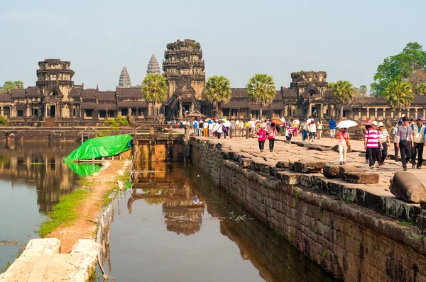 Angkor wat o fosso — Fotografia de Stock