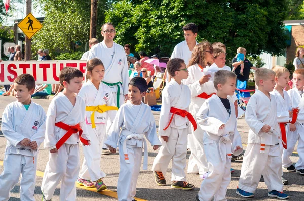 Karate gyerekek. Jogdíjmentes Stock Fotók
