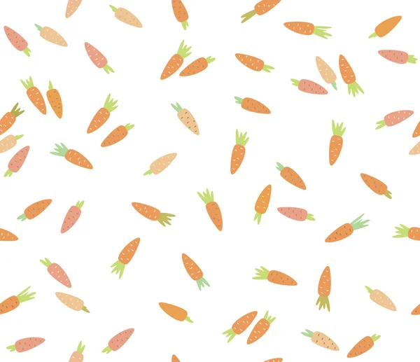 Χαριτωμένο καρότα χωρίς ραφή πρότυπο — Διανυσματικό Αρχείο