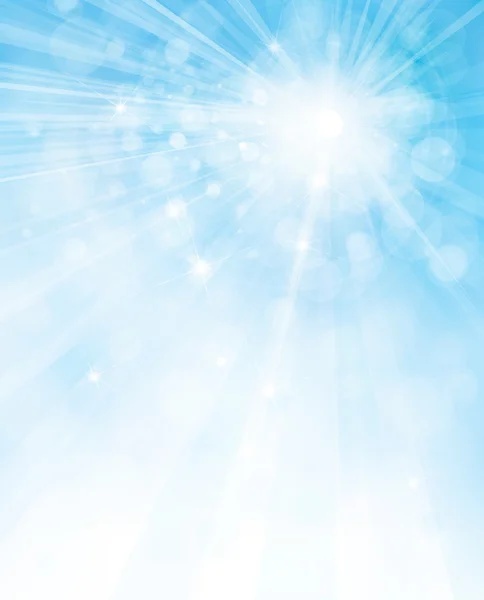 Ciel bleu soleil — Image vectorielle