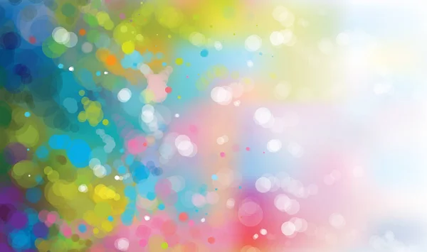 Vector Colorido Fondo Bokeh Fondo Unicornio — Archivo Imágenes Vectoriales